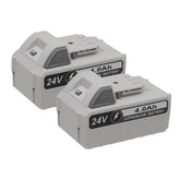 xiixtoo 24V 4000mAh battery with front view for reliable cordless power.