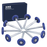 XIKE blue 2-inch nylon roller wheel for smooth, quiet garage door operation.