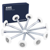 XIKE white 2in nylon garage door roller 10-pack with high load capability