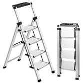 XinSunho 4-step ladder with extended handgrip for safer reaching