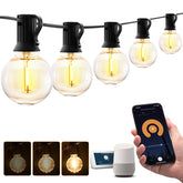 XMCOSY+ outdoor lights over a patio create warm ambiance