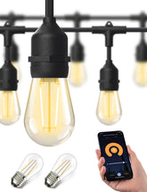 XMCOSY+ smart outdoor string lights with app control for easy scene setup.