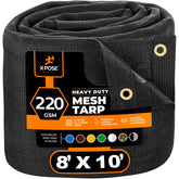 Xpose Safety heavy-duty mesh tarp 8x10 cover for durable shade and airflow