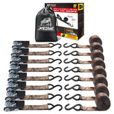 XSTRAP STANDARD camouflage ratchet strap 10ft secures motorcycles and cargo on trucks.