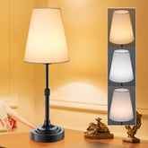 Xumemall portable cordless table lamp, side view, showcasing compact silhouette for versatile table use.