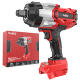 XunDong cordless impact wrench in action on lug nuts for fast removal.