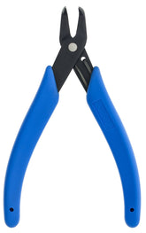 Xuron 486 90-degree bent nose pliers grip tiny components precisely for jewelry projects.