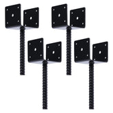 XYADX concrete post base 4x4 pack secures wooden posts for sturdy fences.