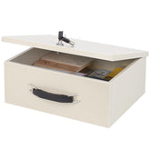 The xydled fire resistant safe box front view for secure home storage.