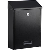 xydled locking mailbox wall mounted front view highlights secure delivery access