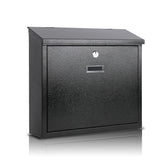 Xydled locking mailbox wall-mounted front view for secure mail storage.