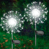 YaaFen solar garden lights with 120 LED beads brighten pathways and borders.