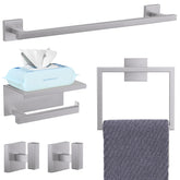 YACVCL 23.6-inch towel bar in brushed nickel for organized spaces