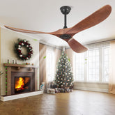 Yahada 52-inch no-light ceiling fan for indoor and outdoor spaces, energy efficient airflow.