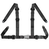 Yakitoko universal 4-point nylon strap close-up shows durable weave for safety.