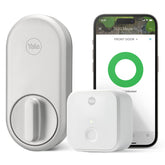 Yale Approach smart lock on door enables keyless entry and flexible access sharing