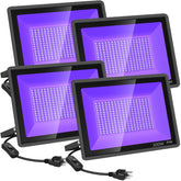 YANYCN 4-pack black flood lights kit for versatile outdoor events
