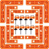 YANZI 90-degree clamp provides precise right-angle alignment for framing projects