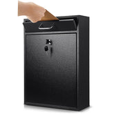 Yaocom locking mailbox wall-mount front view highlighting secure exterior storage.