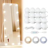 Yarnock LED vanity lights illuminate mirrors evenly for flawless makeup application.