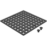 Yaseingoo square drain cover in matte black prevents clogs and simplifies upkeep
