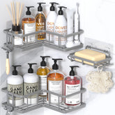 YASONIC shower caddy corner 3-pack mounted in bath corner offering organized storage