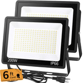 YAYIT 200W LED flood light outdoor provides broad, high-brightness coverage