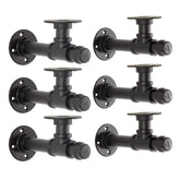 YCCO industrial pipe bracket wall mount provides sturdy shelf support.