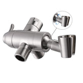 YDmeet shower arm diverter in brushed nickel assembly highlights durability and smooth water flow