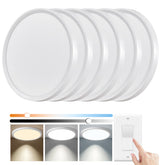 YELIOLED six-pack LED ceiling light front view for easy room-wide upgrade