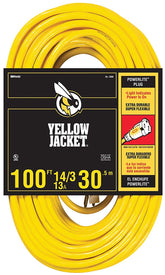 Yellow Jacket 2888-14-3 heavy-duty extension cord 100 feet for outdoor use