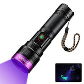 Yemao 20W UV flashlight beam reveals hidden stains from a distance