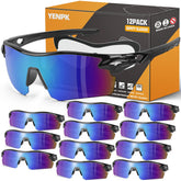 YENPK safety glasses pack front view for versatile all-day wear and clear protection.