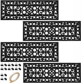 Yesland rubber stair treads 4-pack provide slip resistance for outdoor steps.