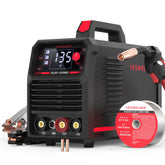 YesWelder 135A MIG welder front view, portable and ready for on-site projects.
