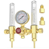 YESWELDER argon regulator front view for precise gas control in welding