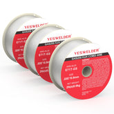 YesWelder flux core wire spool on a durable ABS plastic reel for easy handling