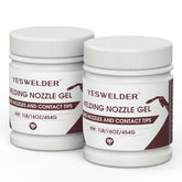 YESWELDER nozzle gel bottle ready for dip to reduce spatter buildup.