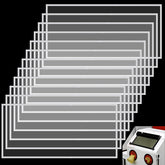 YEXEXINM lens cover: clear 23x11 protects sandblasting lens from scratches.