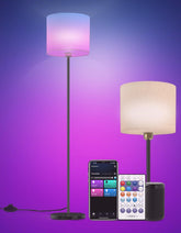 YHW floor lamp with Alexa and Google voice control for hands-free lighting