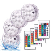 YiaMia submersible LED spot light with remote enhances party ambiance