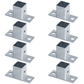 YIDU69Q 8-piece square post flange bases for sturdy 1-inch tubes