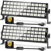 YIEELOG 150W LED Shop Light front view, ultra-bright daylight illumination for workshops and garages