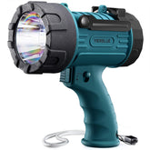 YIERBLUE rechargeable spotlight with foldable stand for hands-free lighting