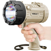 YIERBLUE rechargeable spotlight front view for easy target spotting