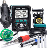 YIHUA 995D+ EVO main station with soldering and hot air controls for versatile electronics work.