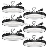 Yihuven UFO LED high bay light assembly delivers bright warehouse illumination.