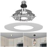 Yiizon recessed to pendant kit converts existing cans into pendant lighting elegantly.