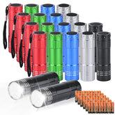 Yikosam 9-LED mini flashlight in a compact bulk pack for reliable hurricane prep.