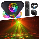 YINPKTEO 4-in-1 disco ball lights with RGB DJ lighting for vibrant parties